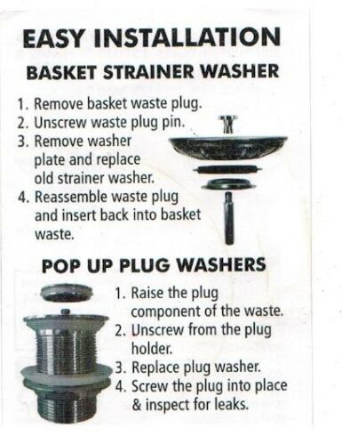 FIX-A-TAP Assorted Waste Washer Kit To Suits Most Wastes 203717