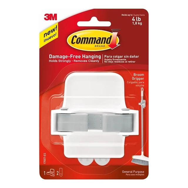 Command brand broom gripper packaging with 3M logo on a white background