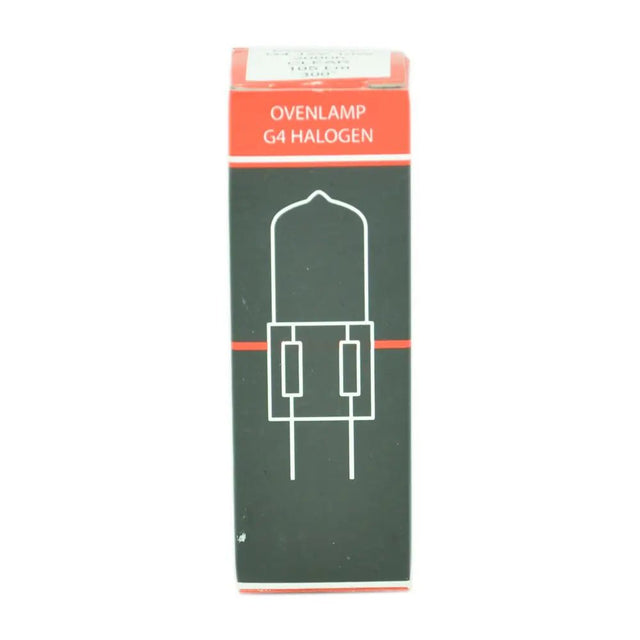 Box of G4 halogen oven lamp on a white background