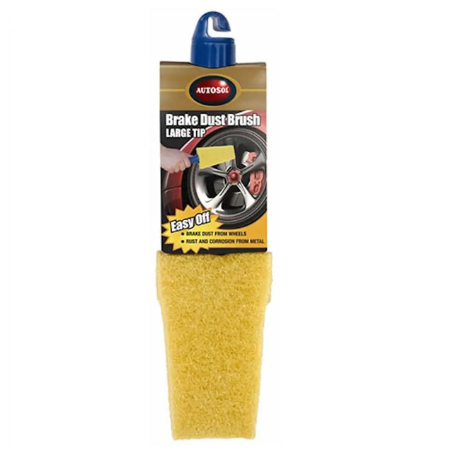 Brake dust brush with packaging on a white background