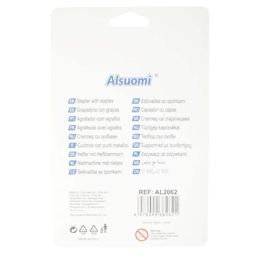 Alsuomi Stapler With Staples 52x125mm #24/6