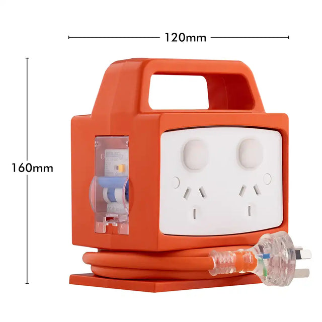 Arlec 10A power block with four outlets and a 2m heavy-duty cord