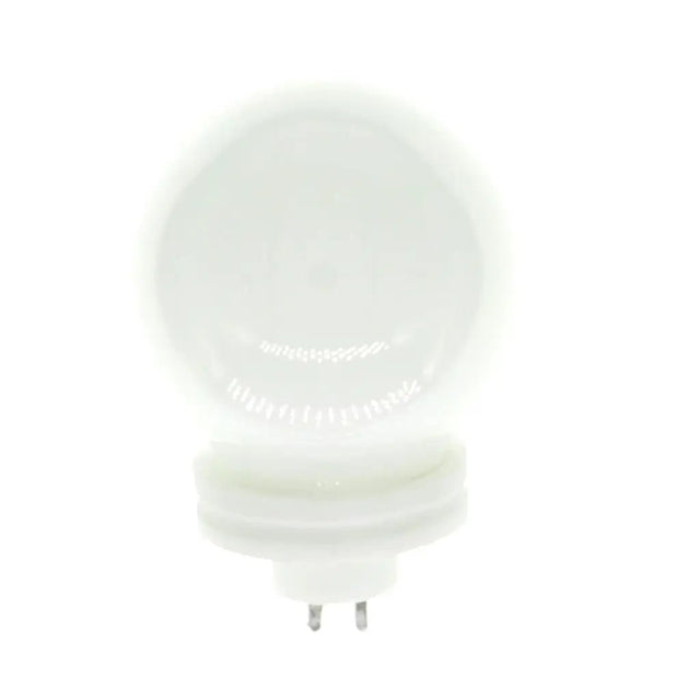 White light bulb on a white background