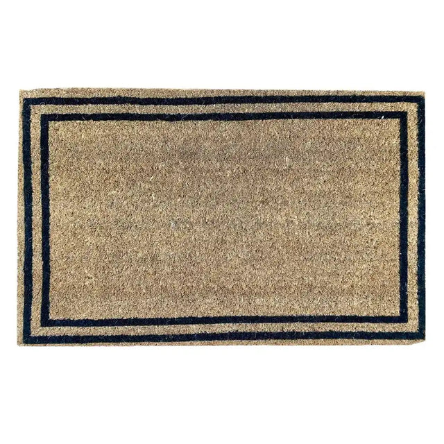 Bayliss Balmain Double Line door mat 50 x 80cm with two black rectangular border lines