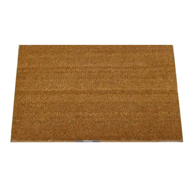 Brown doormat on a white background