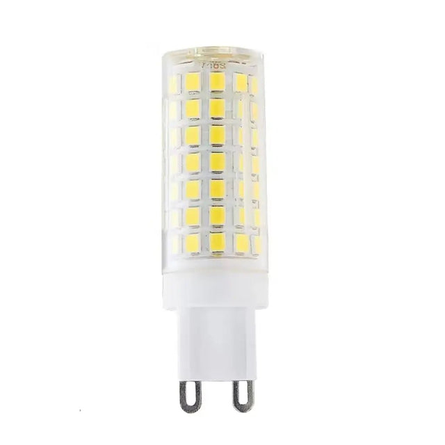 LED light bulb on a white background