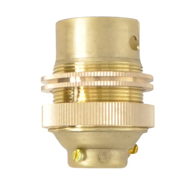 Brass Bayonet Lampholder B22 Base 10mm