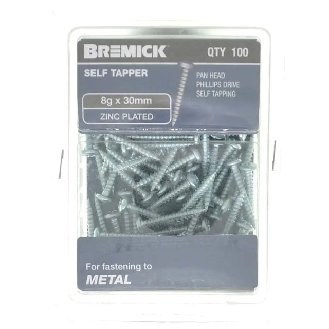 Bremick self-tapping screws packaging on a white background
