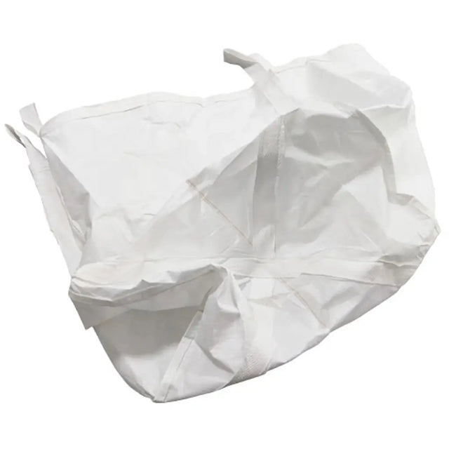 White plastic bag on a white background