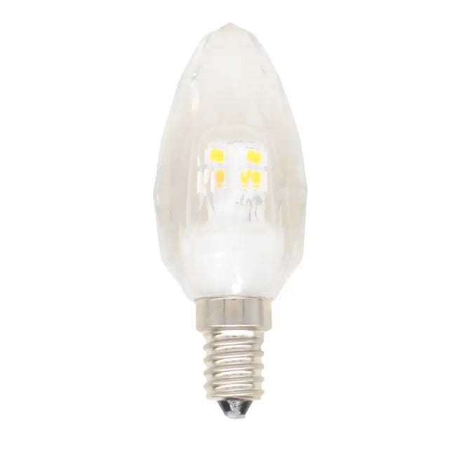 LED light bulb on a white background