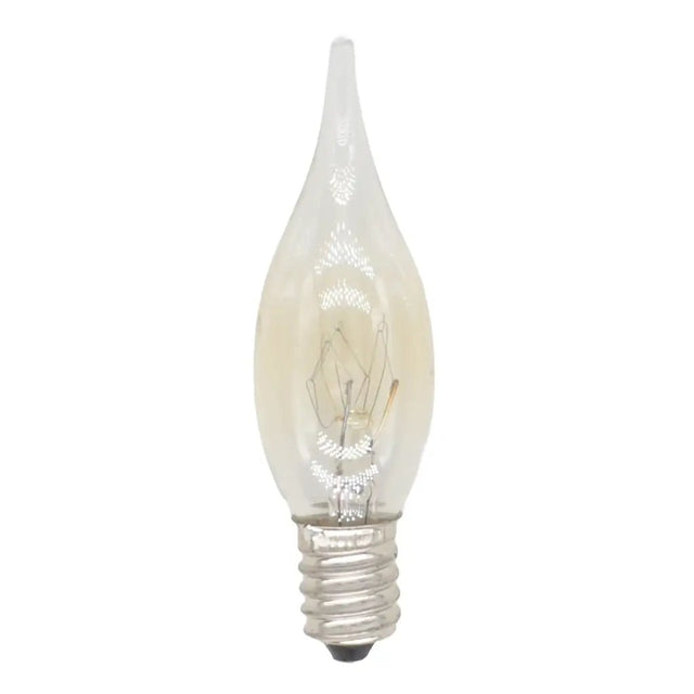 Vintage-style light bulb on a white background