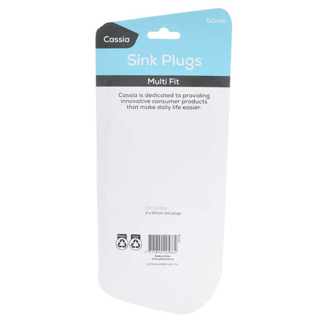 Cassia Multi Fit Sink Plugs 50mm KT-270