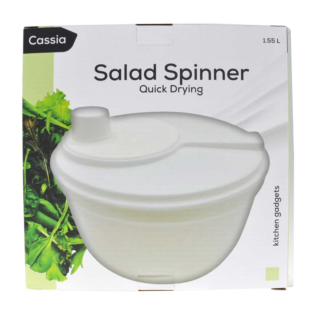 Cassia Quick Drying Lettuce Salad Spinner 1.55L KT-1011