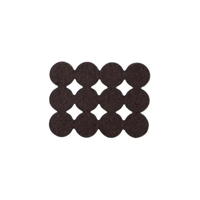Black circular pattern on a white background