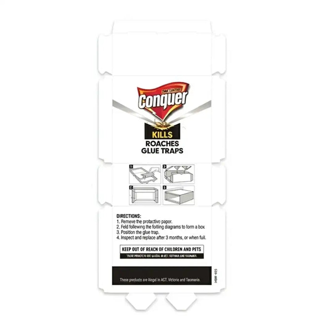Conquer Cockroach Glue Traps 23x10cm 2Pcs HOM-697