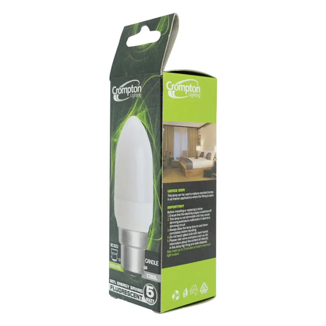 Crompton light bulb packaging on a white background