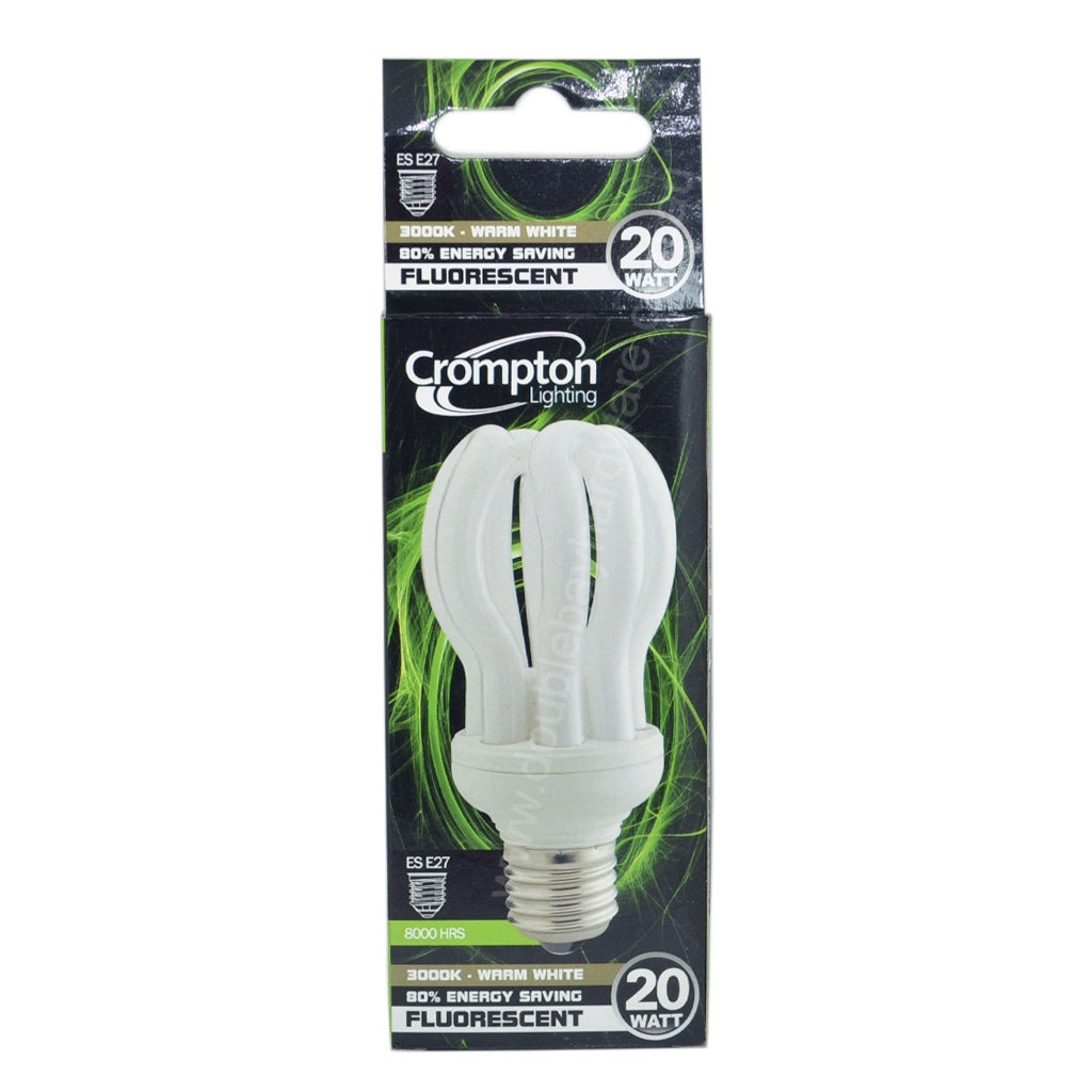 Crompton CFL4 Energy Saving Light Bulb E27 240V 20W W/W 25603