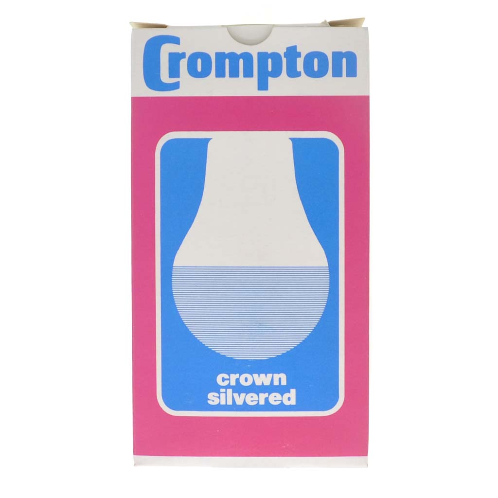Crompton Crown Silver Top Incandescent Light Bulb E27 240V 100W 11113