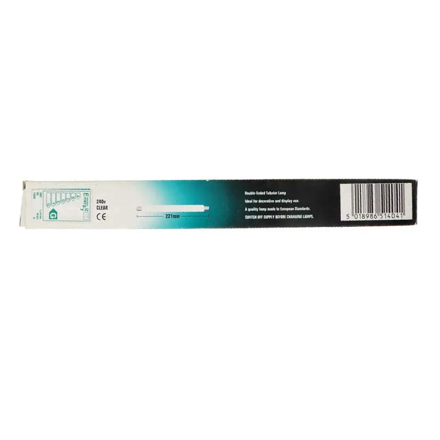 Medical device packaging with label and barcode on a white background