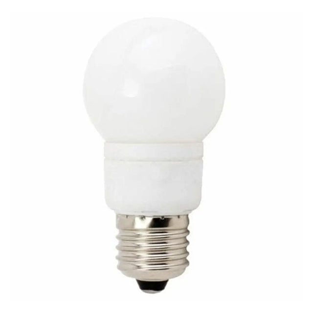 White LED light bulb on a white background