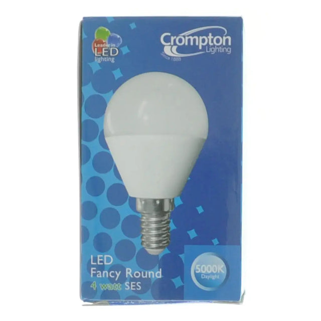 Crompton Lighting LED bulb packaging on a white background