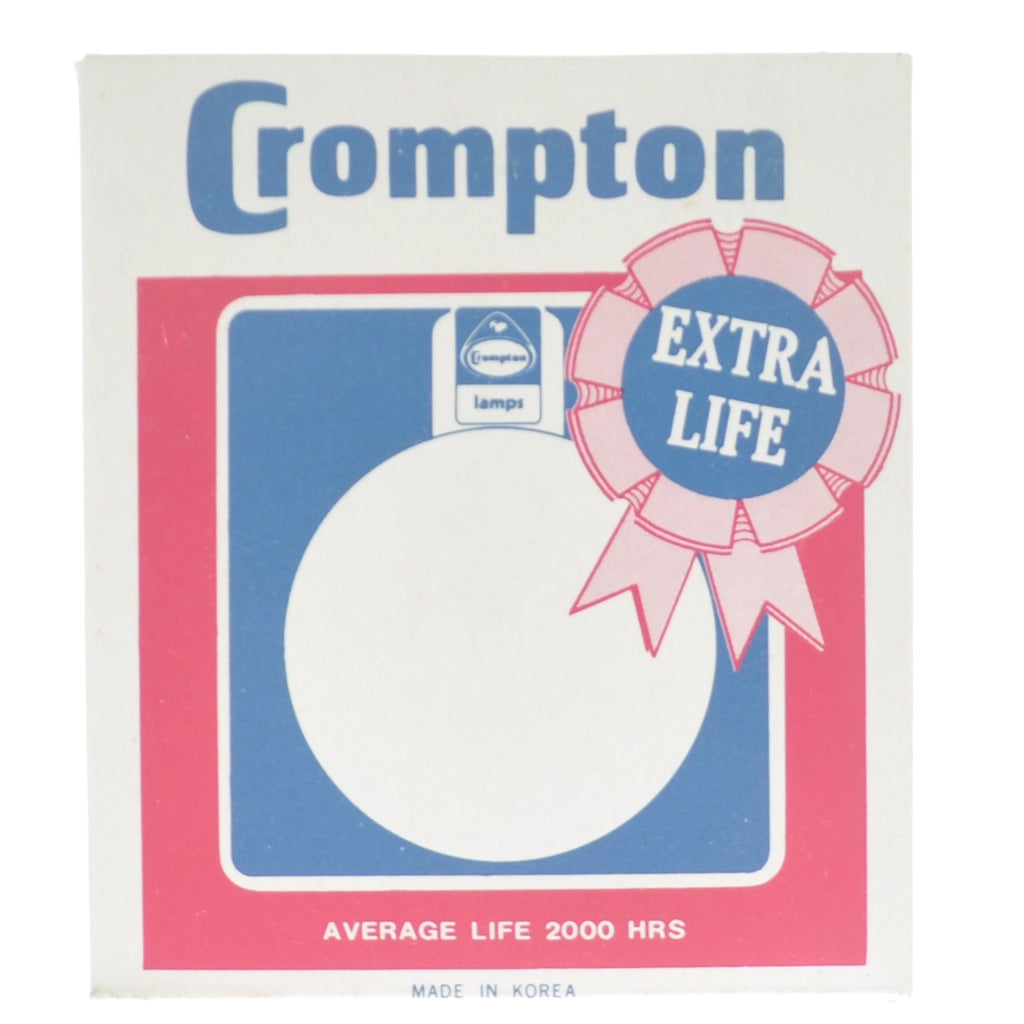 Crompton G95 Spherical Incandescent Light Bulb E27 260V 60W Opal