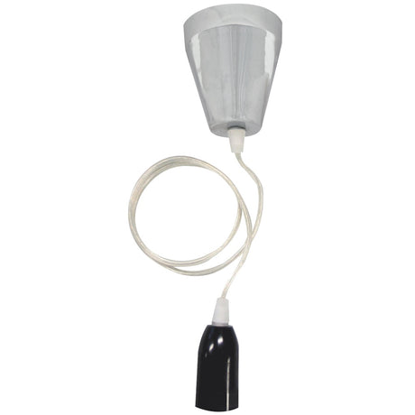 Crompton Pendant Suspension Kit B22 Stain Chrome 850mm 26742