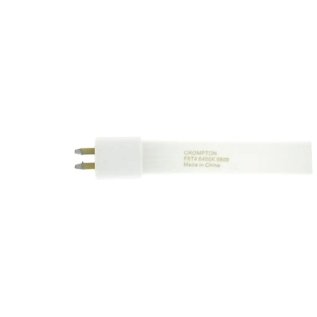 White light bulb with gold screws on a white background