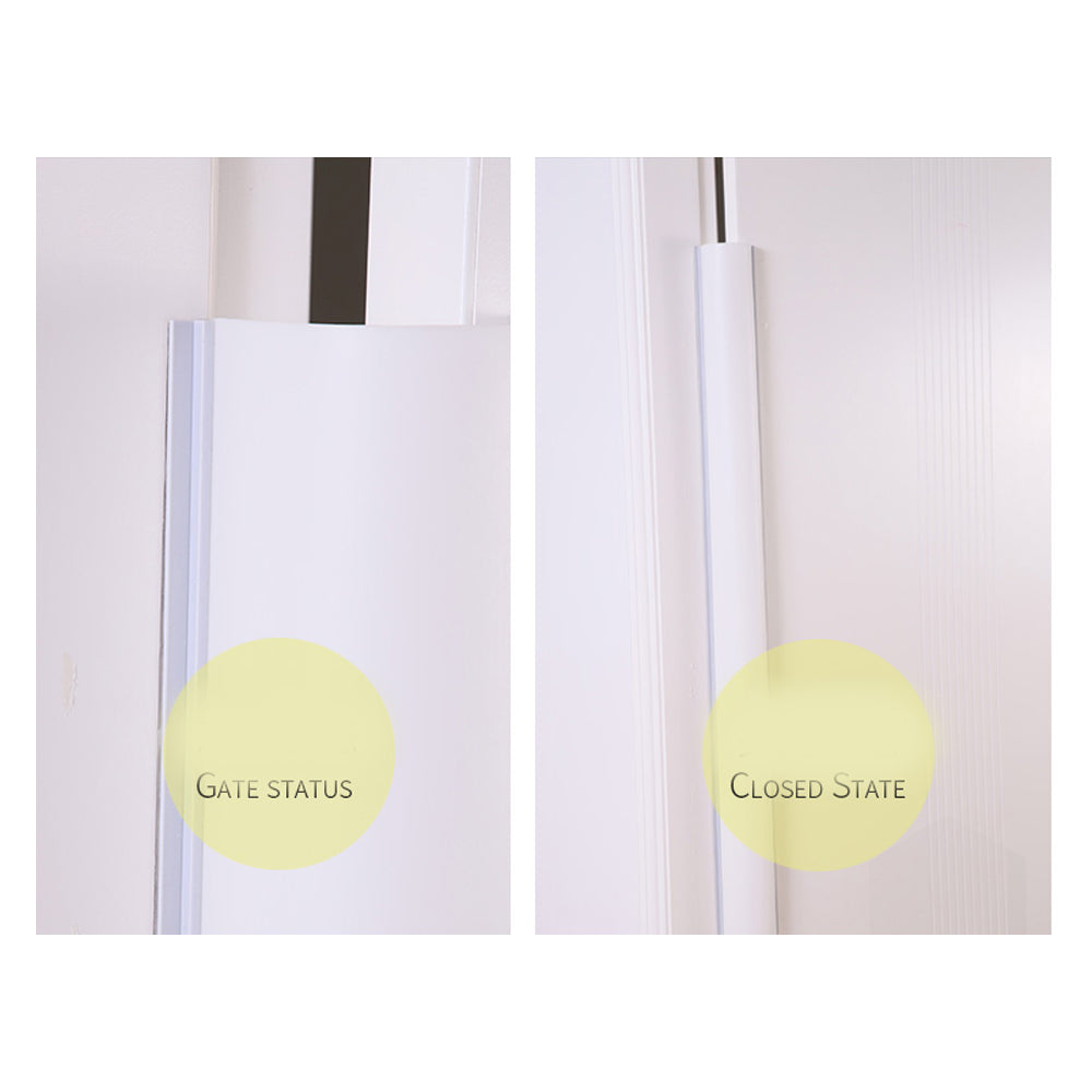 Door Finger Guard 23X130cm White Frosted Hard PP For 180° Open Door