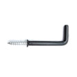 DB Hardware Square Hooks Black 50mm 10Pcs