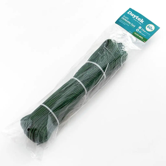 Packaged green tent stakes with Daytek label on a white background