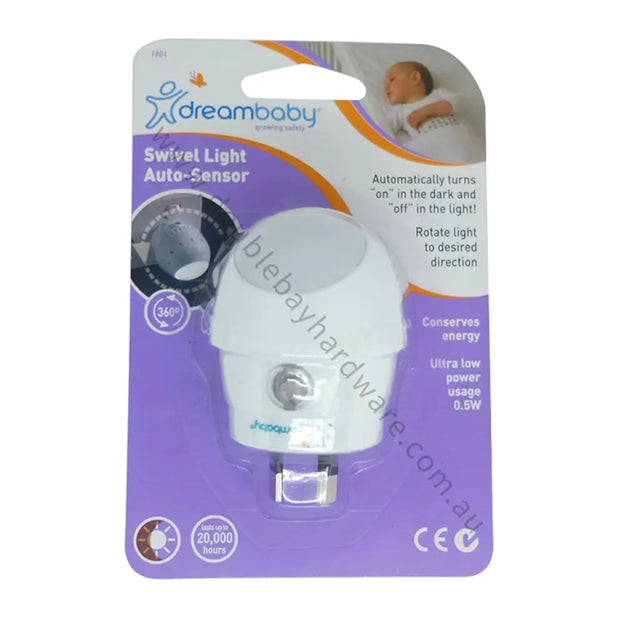 Dreambaby swivel light auto-sensor packaging on a white background