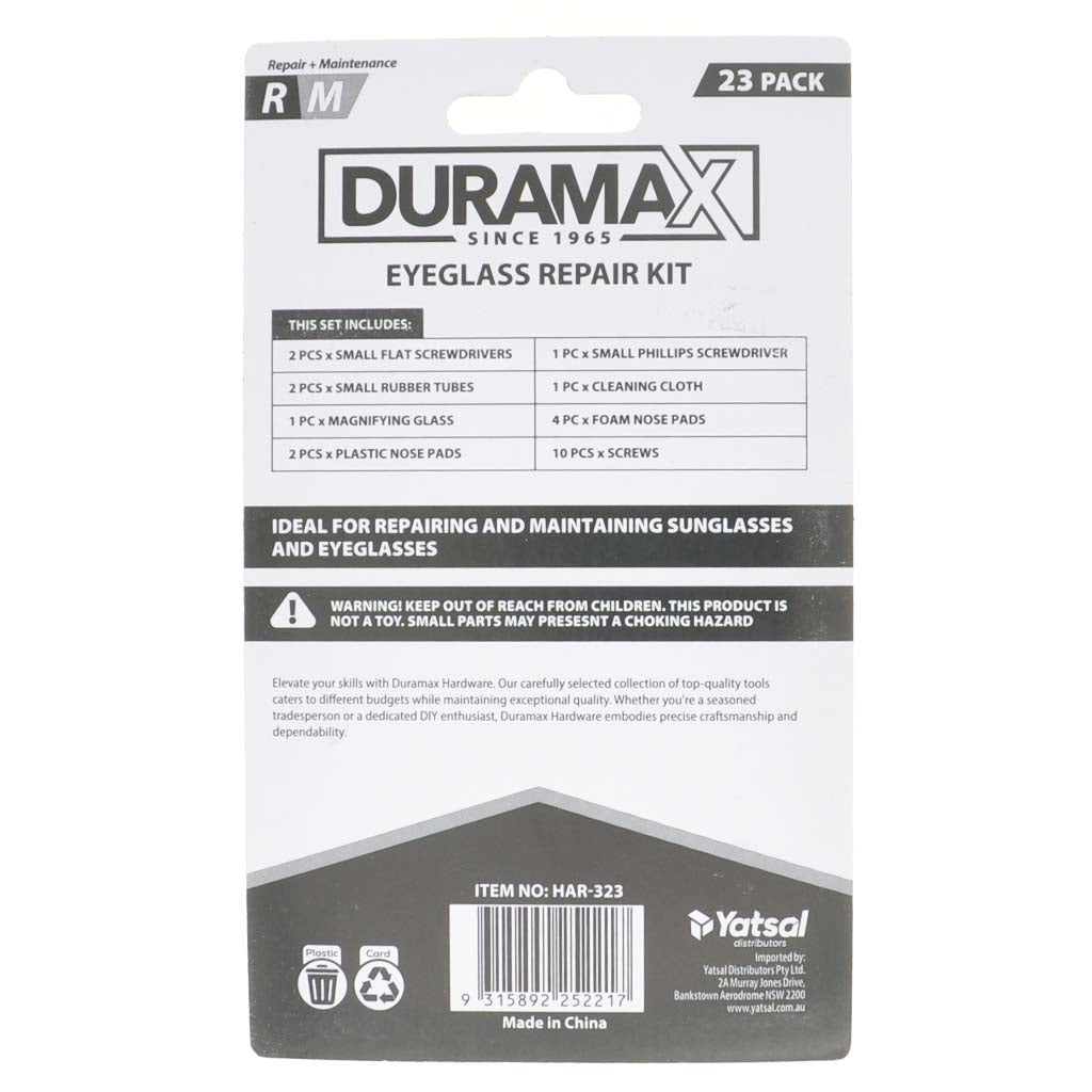 Duramax Eyeglass Repair Kit 23Pcs HAR-323