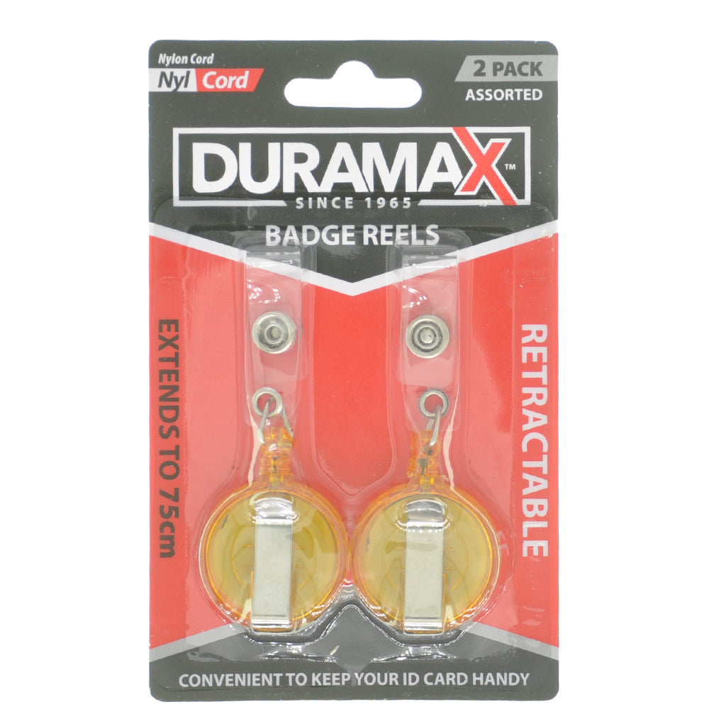 Duramax Retractable Badge Reels Extends 75cm HAR-583