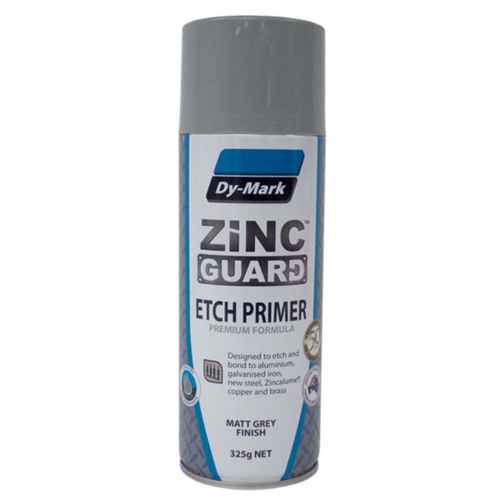 DyMark Zinc Guard Etch Primer Matt Grey 325g Double Bay Hardware