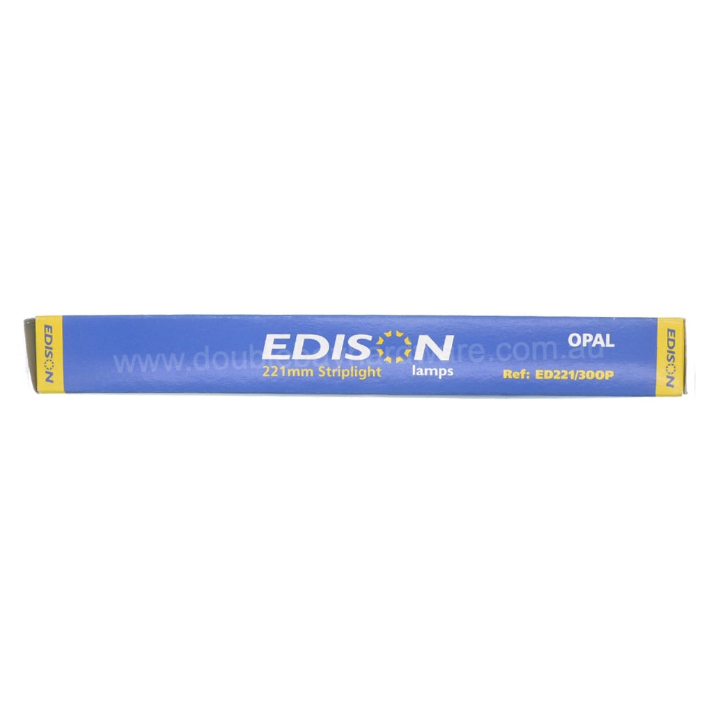EDISON Double Ended Tubular Strip Light S15 30W Opal 221mm ED221300P