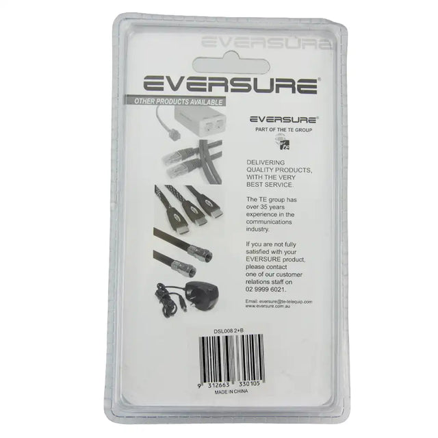 Eversure packaging with earbud illustrations on a white background