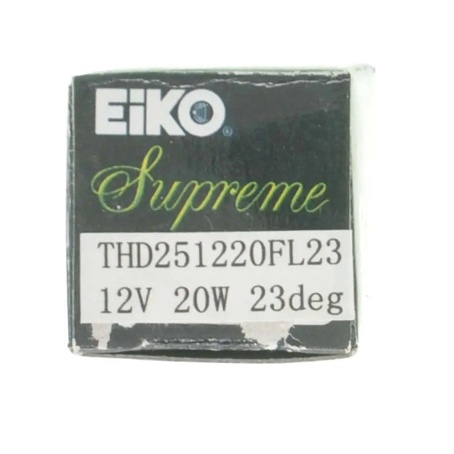 Eiko Supreme bulb packaging with specifications on a white background