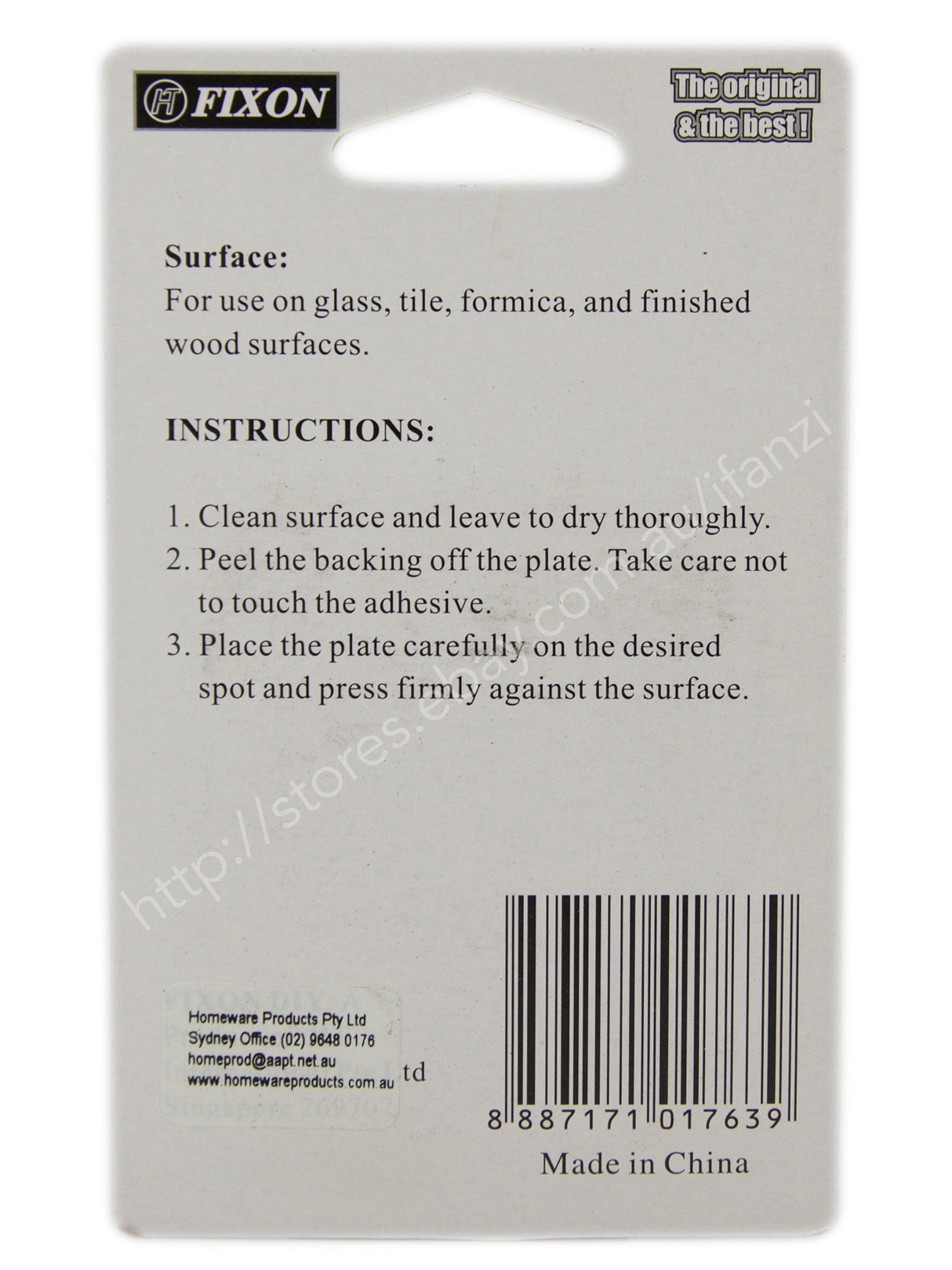 Fixon Adhesive Sign Number 3 59x49x2mm F1763