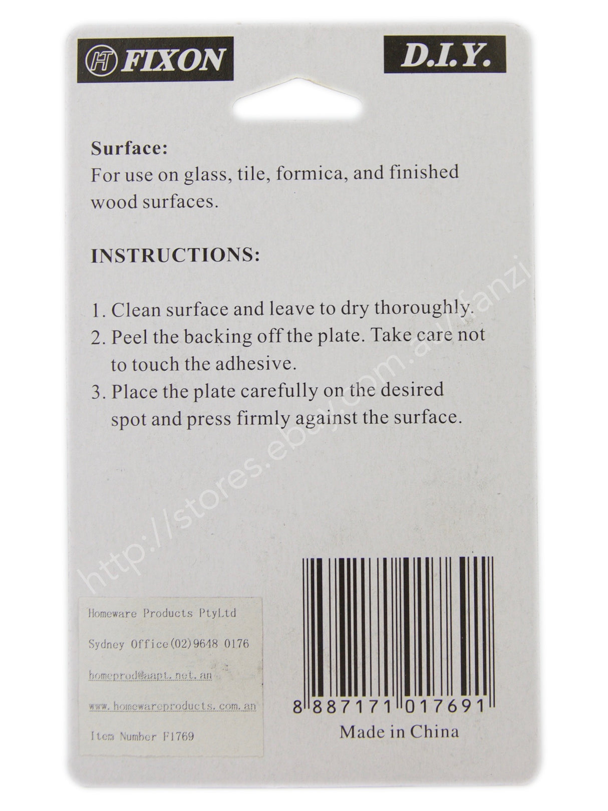 Fixon Adhesive Sign Number 9 59x49x2mm F1769