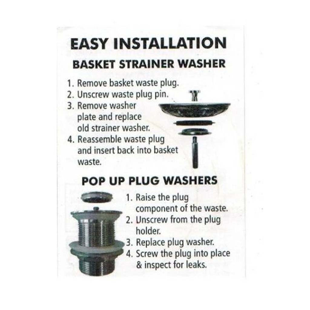 FIX-A-TAP Assorted Waste Washer Kit To Suits Most Wastes 203717