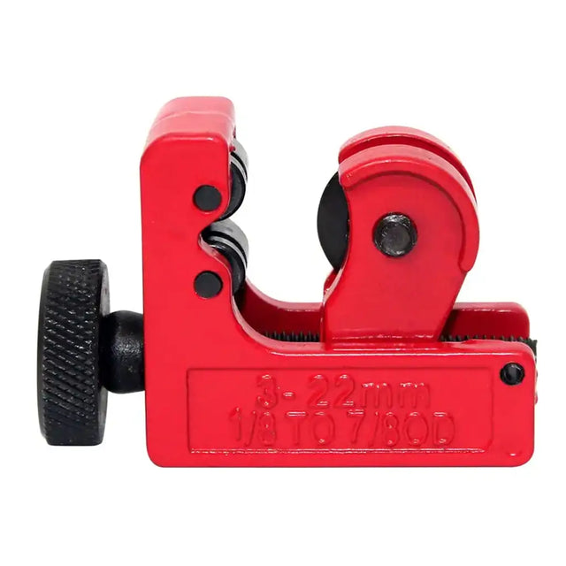 Red pipe cutter on a white background