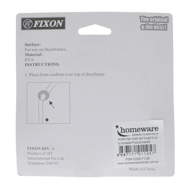 Fixin packaging with instructions and branding on a white background