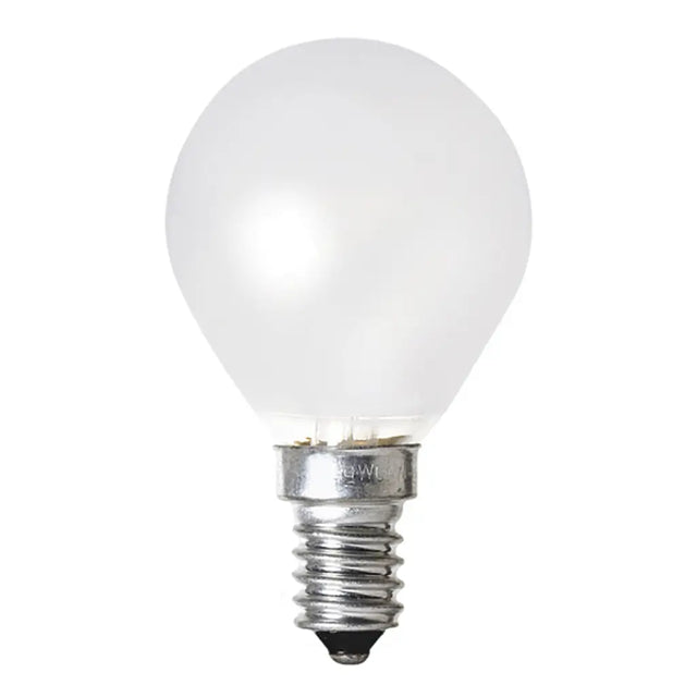 White light bulb on a white background