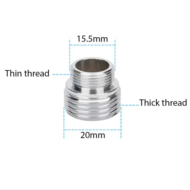 Metal pipe fitting with dimensions labeled on a white background