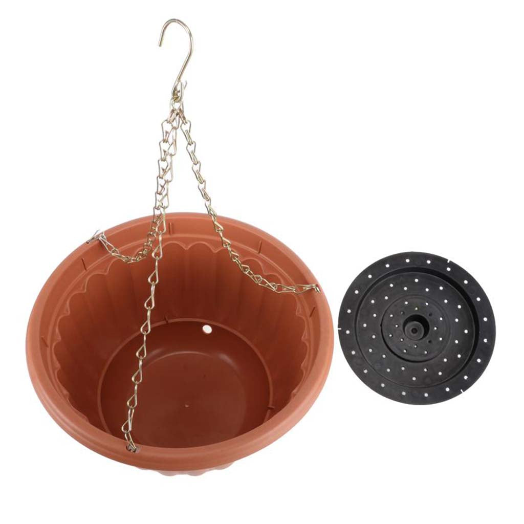 Feldspar Terracotta Plastic Hanging Garden Pot 25cm GAR-126