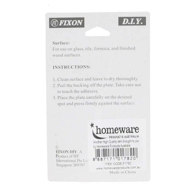 Fixon DIY adhesive packaging with instructions and branding details.
