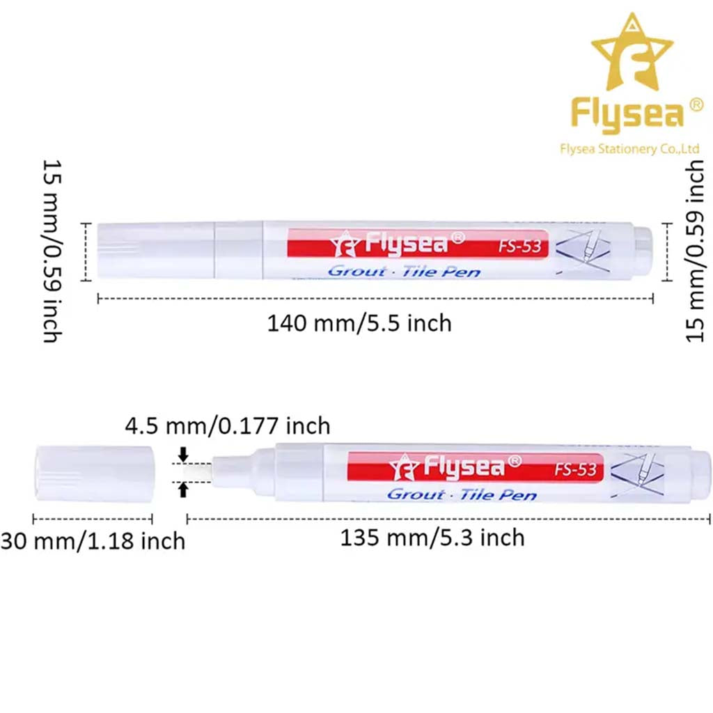 Flysea Grout Tile Pen White