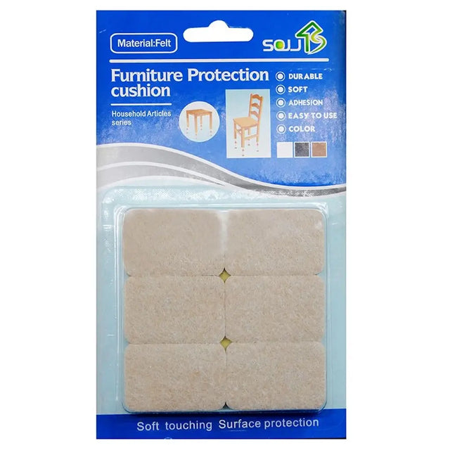 Package of furniture protection cushions with Solus branding on a white background