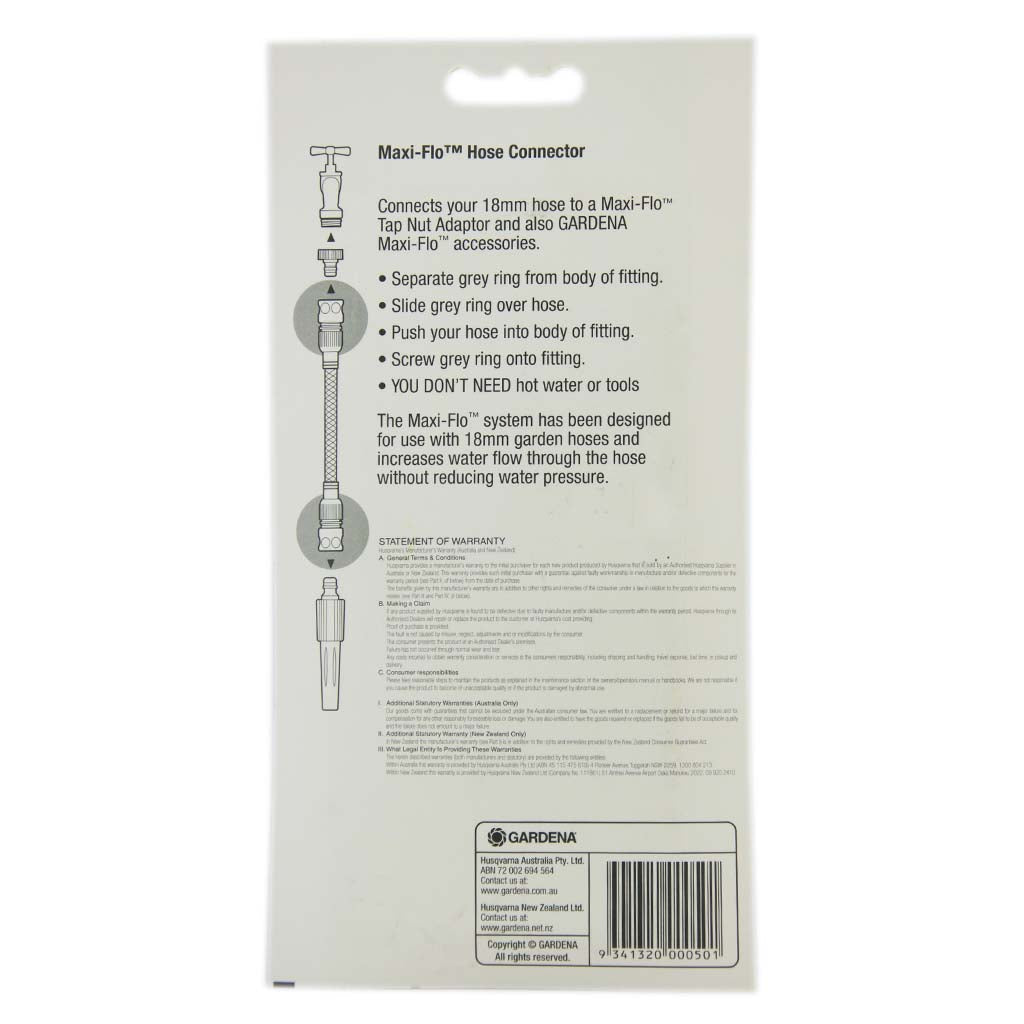 18mm garden hose connector